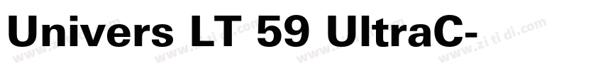 Univers LT 59 UltraC字体转换